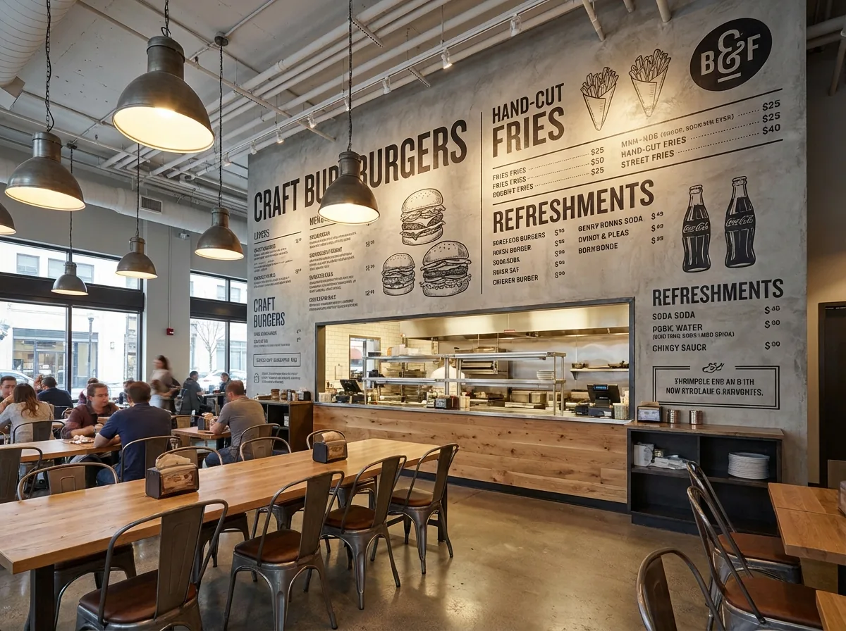 Restaurants wall print